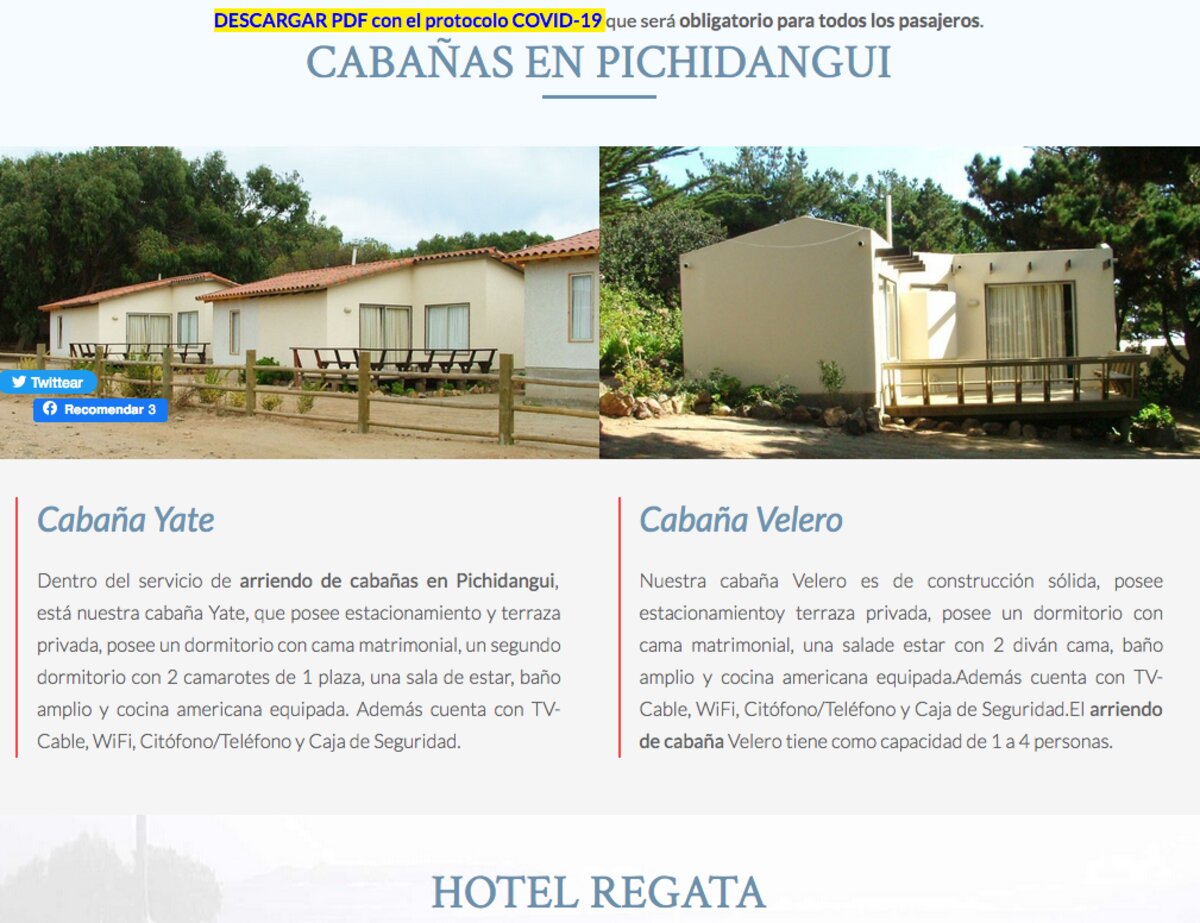 Hotel en Pichidangui