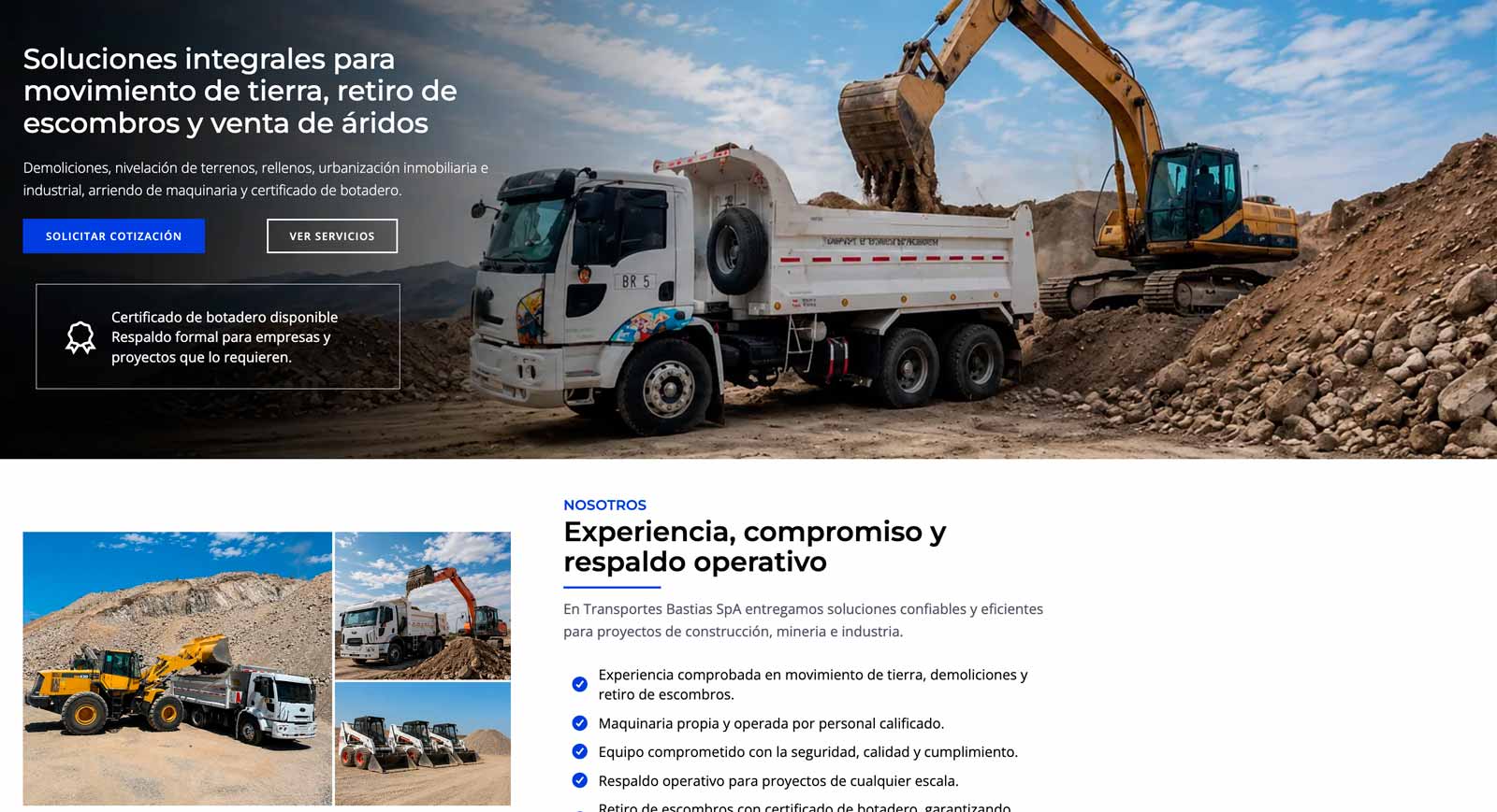 Servicio de Retiro de escombros en Chile